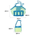 thumbnail image 3 of Children Beach Travel Out Toys Storage Bag Tote Kids Folding Sand Away Mesh Net Bath Bag Handbag for Family activities, 3 of 6