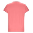 thumbnail image 4 of AherBiu Summer Tops for Women Short Sleeve V Neck Tshirt Casual Loose Comfy Fitted Basic Plain Tees, 4 of 7