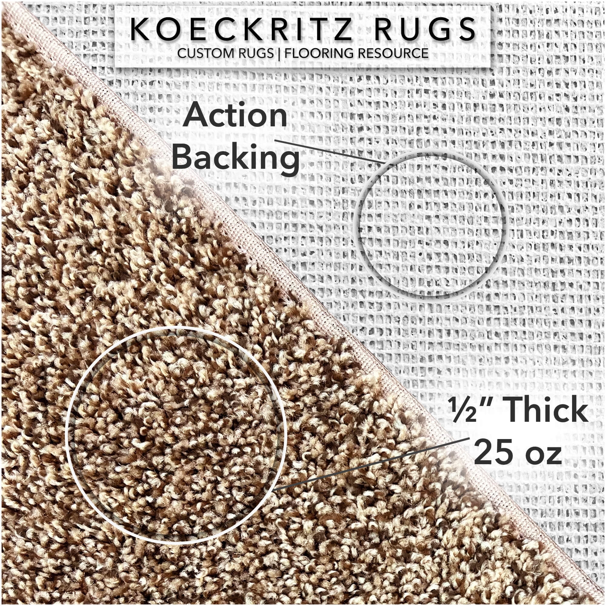 Koeckritz Rugs Soft & Cozy Bronzite 5'x14' Indoor Area Rug for Living Room or Bedroom