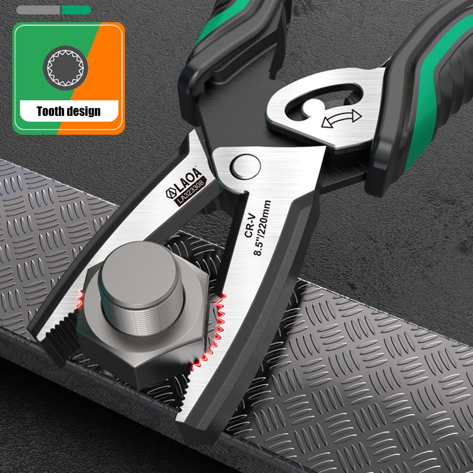 Ergonomic Handle Pliers with Eccentric Mechanism Wire Cable Cutter Hand Tool for Increased Clamping Force and Comfort