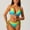 #250327A169 Green, variant on CaiJunJia Bikini No Boundaries Women's Tie Back Padded High Cut Bralette Bikini Set Two Piece Swimsuit