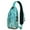 Greenish-blue-5, variant on Crossbody Sling Backpack for Women Men Summer Beach Shells Sunrise Shoulder Sling Crossbody Casual Chest Bag for Travel Sports Running Hiking