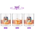 thumbnail image 2 of Watercolor Drip Australian Shepherd Pop Art Colorful Portrait Artwork 11oz Whiskey Glass Mug Aussie Dog Lover Gifts Whiskey Cocktail Glasses Cup - 01009, 2 of 5