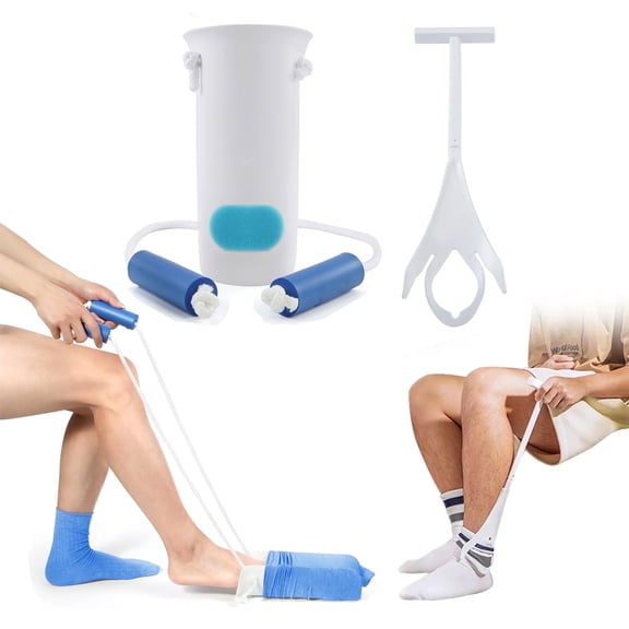 KEKOY Sock Dressing Aid for Seniors, 2 Pack Sock & Stocking Aids, Sock Removal Aids, Easy on and off Sock Assistant Devices for Elderly, Pregnant, Disabled
