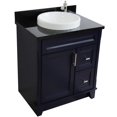 thumbnail image 2 of Bellaterra Home 400700-31-BU-BGRD 31 in. Single Round Sink Vanity with Galaxy Granite Top, Blue & Black, 2 of 13