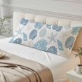 thumbnail image 4 of Blue Coastal Body Pillow Cover 20 x 54 Inch Decorative Pillow Cover Shell Starfish Coral Nautical Summer Beach Lumbar Pillowcase Seasonal Rectangle Cushion Case for Couch Sofa Bed Living Room, 4 of 9