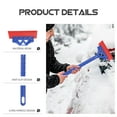 thumbnail image 5 of FENGGUIQU 2-Pack Assorted Color Snow Shovels with Grip Handle for Driveway and Car Ice Scraping, 5 of 6