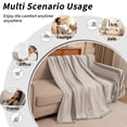 thumbnail image 3 of CJC Chenille Stripe Sofa Cover for Pet, 320GSM Tassel Edge Couch Cover Furniture Protector, Universal Couch Cover for Living Room Couch, Loveseat, Sectional (Grey, 71'' x 134''), 3 of 8