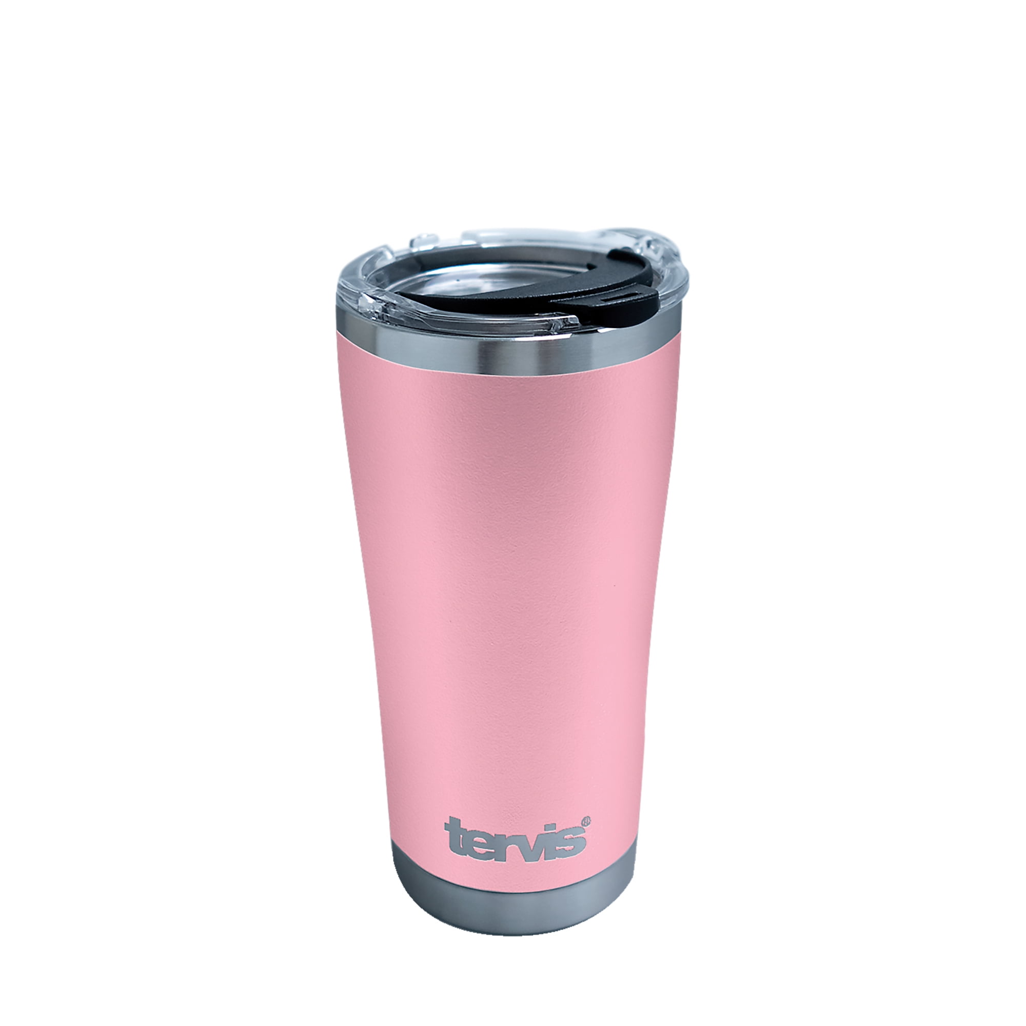 Powder Coated Pink 20 oz Stainless Steel Tumbler with lid - Walmart.com