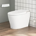 thumbnail image 4 of Costway Toilette Intelligente Bidet Allongé avec Siège Chauffant Réglable et Sécheuse Veilleuse Carte de 1000 Grammes Score de Rinçage, 4 of 10