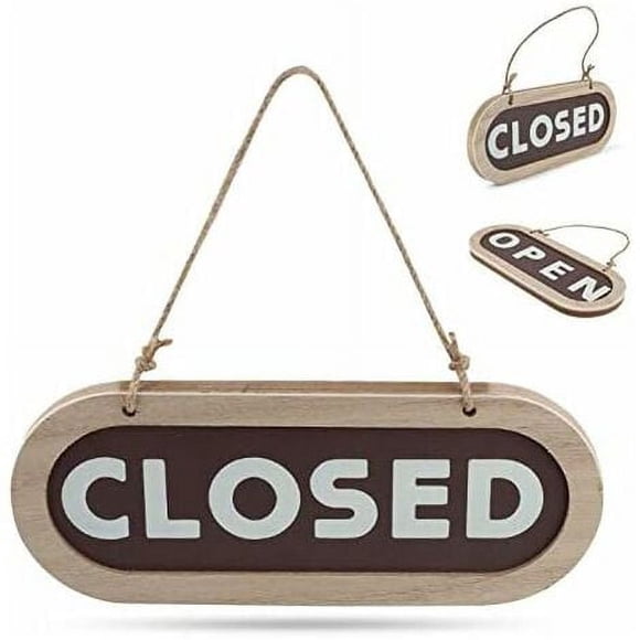 Letrero de abierto y cerrado, letrero colgante de doble cara para decoración de cafeterías, restaurantes y tiendas.
