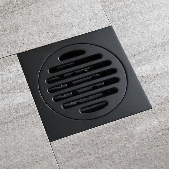 Floor Drain Black Shower Drain Black Drain Bathroom Drain Square Drain Square Tile Drain Removable Strainer Tile