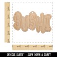 thumbnail image 2 of Sushi Fun Text Wood Holiday Christmas Tree Ornament Unfinished DIY Pre-Drilled Craft, 2 of 7