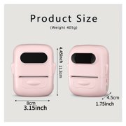 Portable Printer Thermal Printer Wireless Self-Adhesive Printer Tag Machine for Office School