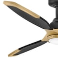 thumbnail image 3 of 906760FMB-LDD Hinkley Lighting Aileron - 3 Blade Ceiling Fan with Light Kit-15 Inches Tall and 60 Inches Wide-Matte Black Finish-Matte Black Blade, 3 of 14