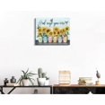 thumbnail image 3 of God Says You are Canvas Wall Art Hummingbird Sunflower Positive Quotes Farmhouse Wall Decor for Home Office Apartment Paintings Ready to Hang (11.6 x 13.7 inch, Blue - God), 3 of 5