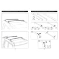 thumbnail image 3 of ECCPP Cross Bars Roof Rack fit for Land Rover LR3 2005-2009,for Land Rover LR4 2010-2016 Cargo Racks Rooftop Luggage Canoe Kayak Carrier Rack - 2 Pieces Only Fit Models With Existing Roof Rails, 3 of 4