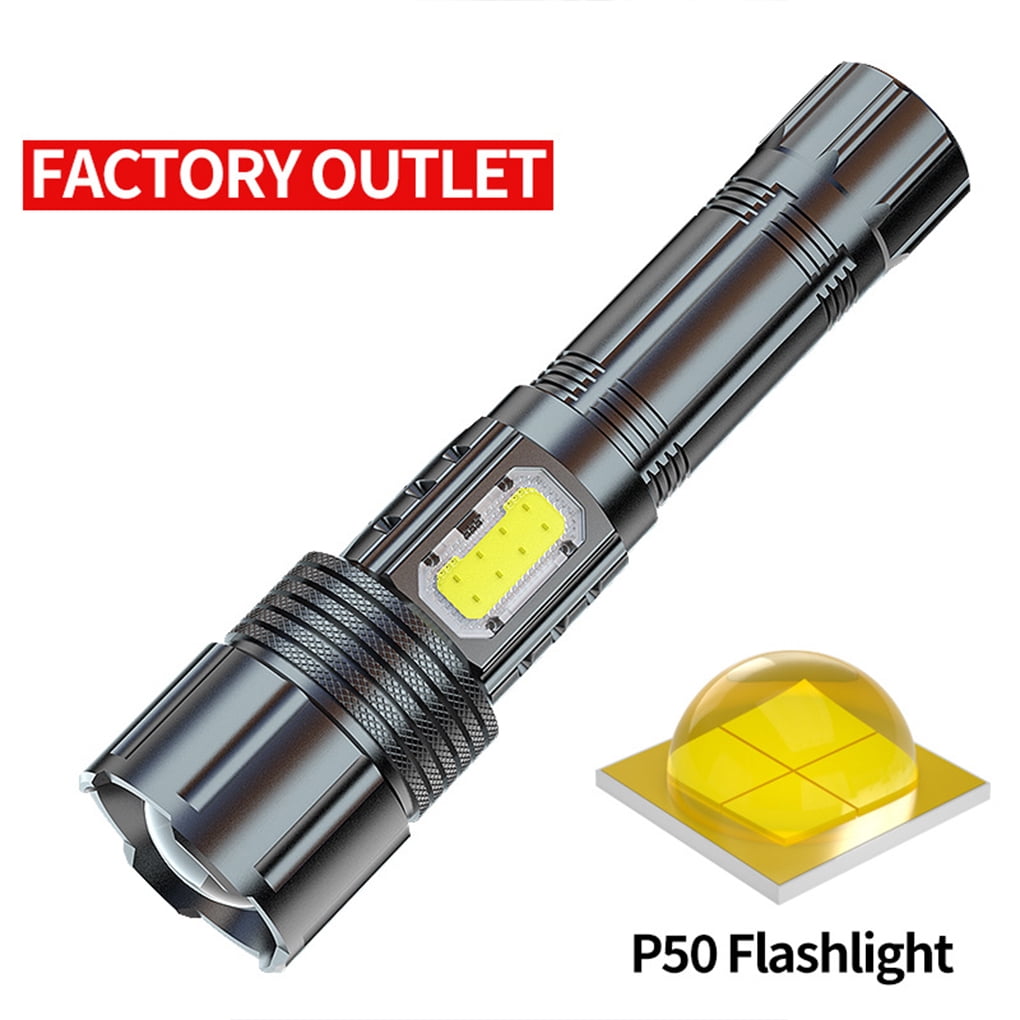 Alloy Flashlight 15W P50 IPX4 Waterproof Multimodes Adjustable