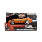 Jada 1:24 Fast & Furious Vapor RC Brian’s Toyota Supra with NO2 Speed Boost, Simulated Flaming Exhaust, Ages 8+