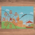 thumbnail image 5 of Ambesonne Ferris Wheel Jigsaw Puzzle Durable Cardboard, Flat Art Colorful, 1000 pcs, Multicolor, 5 of 5