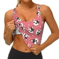thumbnail image 4 of Lsque French Bulldog Face Printed Women'S Sports Bra, Compression, Moisture Wicking, High-Impact Sports Bra For Women,Supportive sports bra-Small, 4 of 9