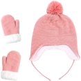 thumbnail image 2 of Zukuco Winter Hats Gloves Set for Kids Toddler Baby Girls Boys Warm Earflap Beanie Fleece Hats, 2 of 4