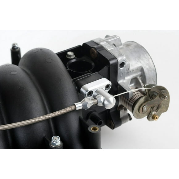 Lokar Performance Throttle Body Cable Bracket TCB-40LS1 Brushed; Aluminum