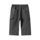 thumbnail image 5 of Pantalones cargo de color liso para hombre: pantalones informales de 3/4 para el verano al aire libre, 5 of 5