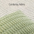 thumbnail image 4 of XMMSWDLA Corduroy Throw Pillow Covers 18x18 Inch Decorative Soft Striped Couch Pillow Covers Home Decor for Sofa Bedroom Spring Living Room Couch 45x45 Cm Beige, 4 of 6