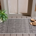thumbnail image 2 of SAFAVIEH Courtyard Altan Geometric Indoor/Outdoor Area Rug, Black/Grey, 2' x 3'7", 2 of 14