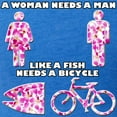 thumbnail image 3 of CafePress - A Woman Needs A Man... T Shirt - Womens Football Shirt, 3 of 4