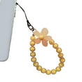 thumbnail image 4 of Cordón del teléfono Strade Fareast Limited con cuentas correa colgante linda flor Amarillo, 4 of 7