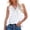 White, variant on Workout Tops for Women Camisole Lace Splicing Ruffled White V Neck Woman Sleeveless Undershirts,White,S
