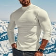 thumbnail image 2 of ameIAEA Men's Mock Neck Long Sleeve Shirts Solid Color Workout Athletic Running Shirt Tops, 2 of 7