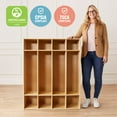 thumbnail image 5 of ECR4Kids Streamline 4-Section Coat Locker, Natural, 5 of 9