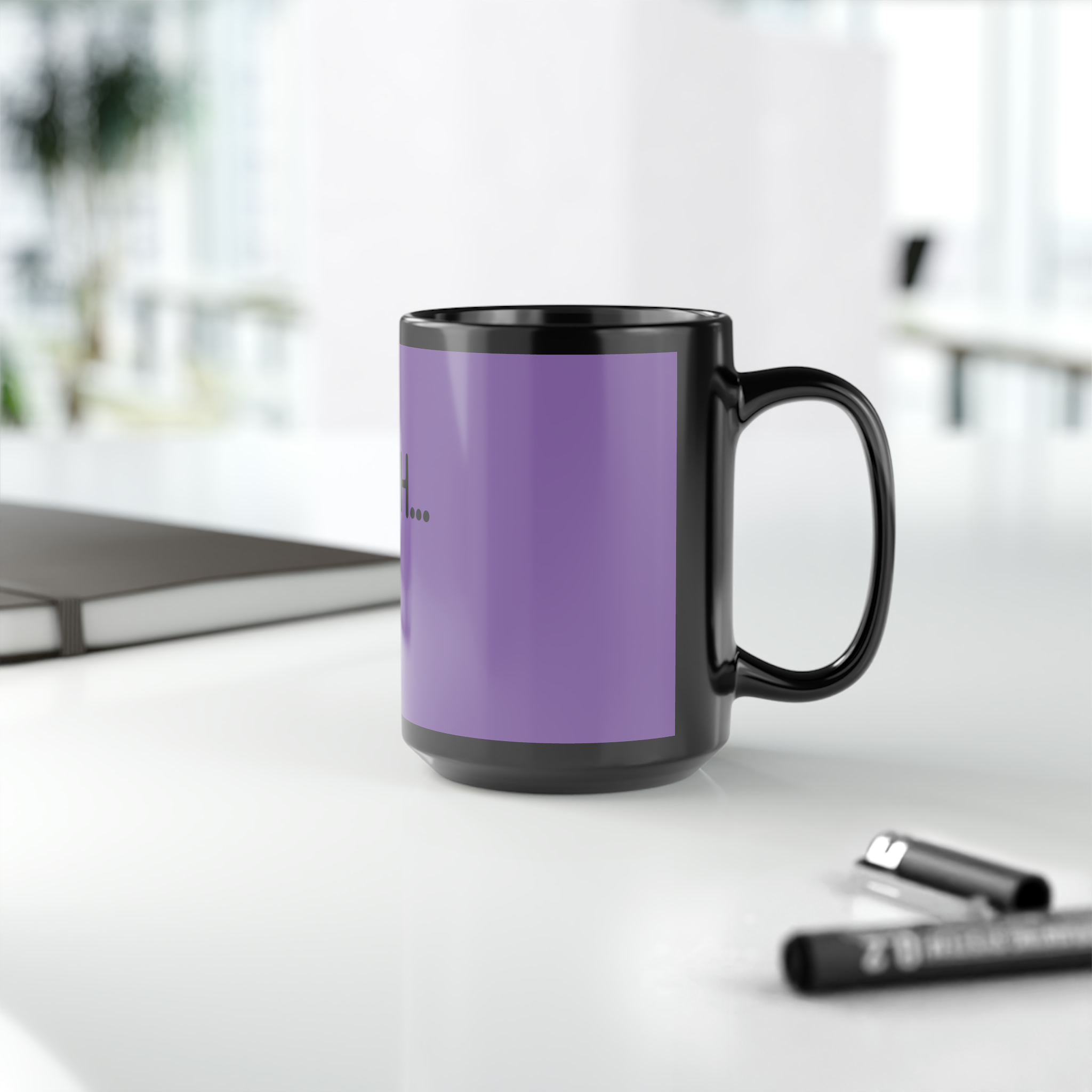 Purple BRUH Mug 15oz Ceramic Coffee Cup Cappuccino Latte Espresso Drink Mug