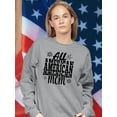 thumbnail image 2 of All American Mom Fireworks Sweatshirt Women -Image by Shutterstock, Female Medium, 2 of 4
