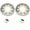 Gold, variant on Front Brake Discs Rotors Pads For YAMAHA FZ6 2004-2007 FZ6 Fazer 04-07 XJ6 Diversion F N S 2009-2015