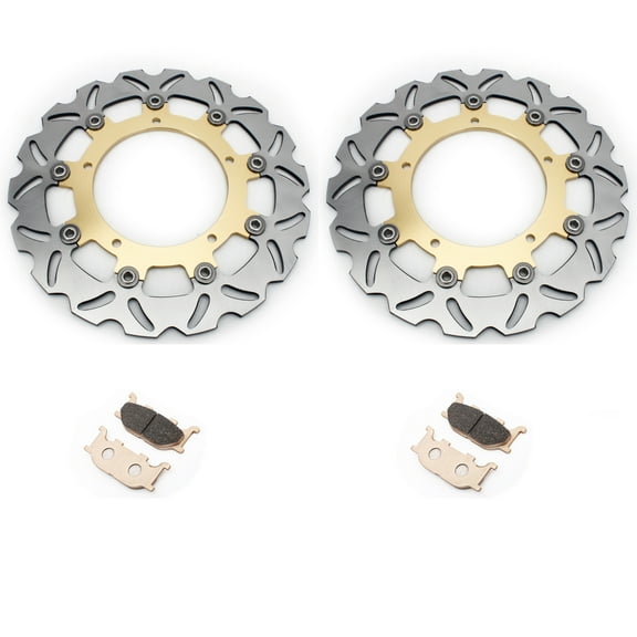 Front Brake Discs Rotors Pads For YAMAHA FZ6 Fazer 2004-2007 MT-03 660 2005-2014 XJ6 Diversion N F S 2009-2015 11 12 13 14
