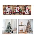 thumbnail image 2 of 9 piezas de decoraciones colgantes navideñas, adornos colgantes navideños, decoración navideña de madera multiusos para fiestas temáticas, vacaciones Coche deslizante Macarena Rebanadas colgantes, 2 of 8