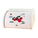 thumbnail image 4 of Contenedor de pan con tapa enrollable, contenedor de almacenamiento de cocina, 31 x 26 x 17 cm, gran capacidad, estilo rústico Cereza, 4 of 9