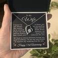 thumbnail image 2 of 53rd Anniversary Necklace for Wife from Husband 53 Years Anniversary Jewelry for Her Women Forever Love Pendant, 2 of 11