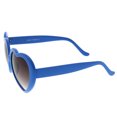 thumbnail image 3 of sunglassLA - Women's Oversize Neutral-Colored Lens Heart Shaped Sunglasses 55mm - 55mm, 3 of 4