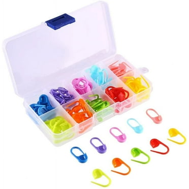 120 Pieces Locking Stitch Markers Assorted Color Knitting Stitch Counter Crochet Stitch Needle Clip
