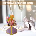thumbnail image 3 of Visland Greeting Card Beautiful Eye-catching 3D Design Hollow Glitter Gift Giving Paper Three-dimensional Box Birthday Card Home Supply, 3 of 10