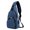 Blue, variant on Stylago Women Mens Crossbody Bags USB Charging Port Travel Hiking Chest Bag Shoulder Purses with Multiple Zipper Pockets Black