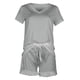 thumbnail image 5 of Puntoco Moda Mujer Casual Sólido Manga Corta Tops con Cuello en V Ropa de Dormir Pantalones Cortos Conjuntos de Ropa de Dormir Liquidación Puntoco Puntoco-2928, 5 of 6