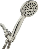 AquaDance High-Pressure Luxury 6-Setting Handheld Shower Head, Brushed Nickel