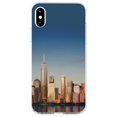 thumbnail image 1 of DistinctInk Clear Shockproof Hybrid Case for iPhone X / XS (5.8" Screen) - TPU Bumper, Acrylic Back, Tempered Glass Screen Protector - New York Skyline New - The Big Apple, 1 of 5