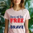 thumbnail image 5 of Land of the Free Home of the Brave Shirt – Patriotic USA 4th of July Tee, Royal, Size M, 5 of 6